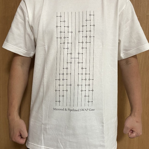 量子ゲートシャツ (Mirrored & Pipelined SWAP Gate)