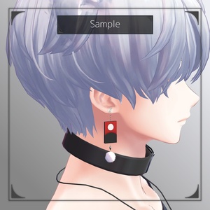 【VR使用想定3Dモデル】和風ピアス -Japanese style earrings- 缩略图 7