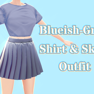 ブルーグレーの衣装 | Blueish-Gray Outfit