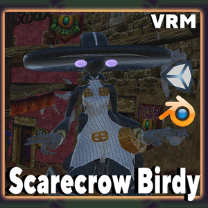 "Scare Crow Birdy" VRChat Spookality2020 Avatar by ELIXA