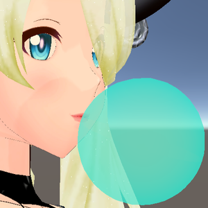  風船ガムギミック [VRChat想定] - Interactable bubblegum