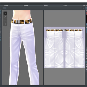 Photoshop_テクスチャワーク素材ズボンサンプル #Photoshop #gamedev #VRoid
