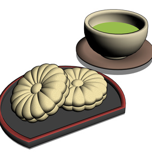 お茶セット（和菓子・もなか）