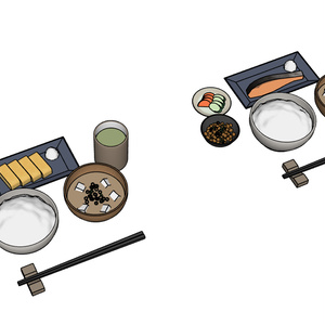 Japanese_breakfast（朝食）【skp】