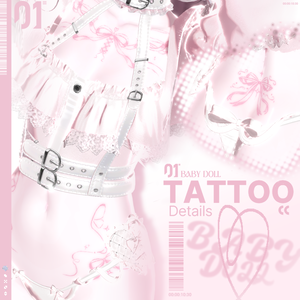 【10アバター対応】 BabyDoll ~ Tattoo Texture ~
