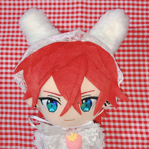 〔47〕おすわり　ぬい服　16cm 着ぐるみ　白　垂れ耳 うさぎ　あんスタ 約16cm ぬいぐるみ 着ぐるみ ぬい服 うさぎ たれ耳 あんスタ