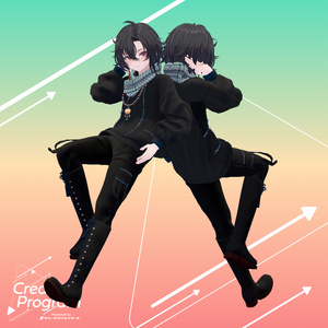 Silk Bloom Neo-Chinese Jacket Set - VRChat Men's Clothing / CP4 缩略图 2