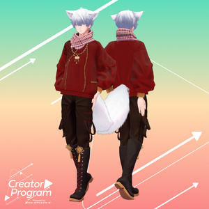 Silk Bloom Neo-Chinese Jacket Set - VRChat Men's Clothing / CP4 缩略图 5