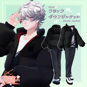 Fluffy Down Jacket Set - VRChat Men's Clothing / CP5