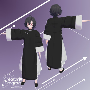 SuFu - Silent Silk Chinese Changpao - VRChat Men's Clothing / CP3 缩略图 2