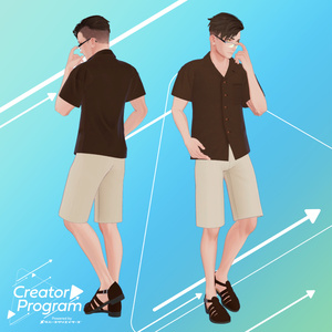 CoastalGrace Vacation Outfit - VRChat Men's Clothing / CP1 缩略图 3