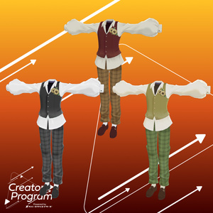 Cottagecore Vest Outfit - VRChat Men's Clothing  / CP3 缩略图 4