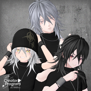 Flipped-Out Beanie Hair - VRChat Hair  / CP7 缩略图 4