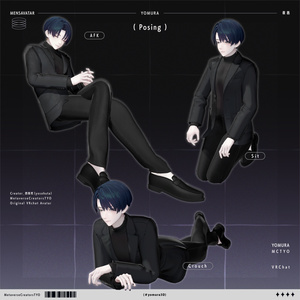 Yomura - Original 3D Model for VRChat (VRC Avatar) #夜邑3D #Yomura3D / AC6 缩略图 5