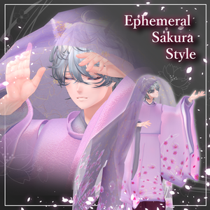 (5 Avatar Compatible)  EphemeralSakuraStyle - VRChat Men's Clothing / CP39