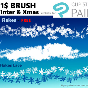 ClipStudioPaint BRUSH - SNOW