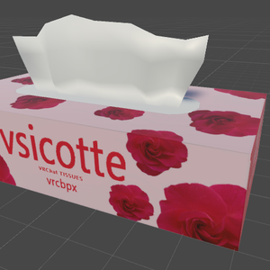 VRchat向け　ティッシュ箱（+おまけ）