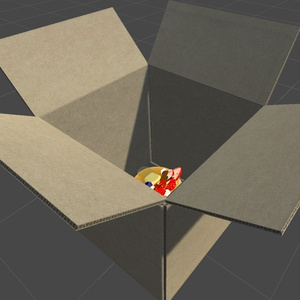 For VRChat Corrugated cardboard (plain)