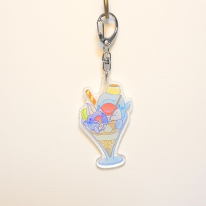 Acrylic keychains, Akuri and Harlequin Parfait...