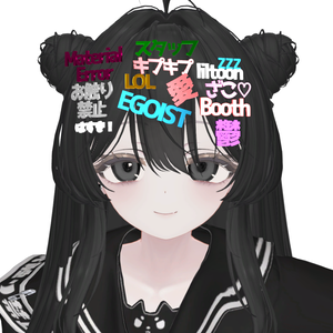 VRC 文字ヘアピン