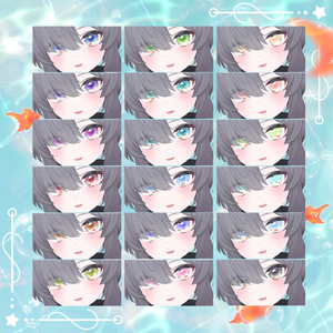 【9アバター】動く！夏色きんぎょEye（18Color）【アイテクスチャ】 缩略图 2