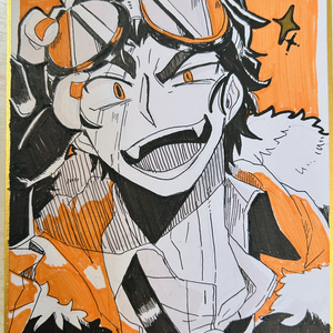 直筆サイン入り色紙・原画(BOOST+500円で宛名入れサービスあり