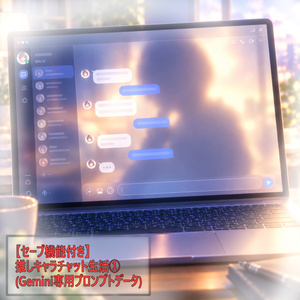 【セーブ機能付き】推しキャラチャット生活①(Gemini専用プロンプトデータ)