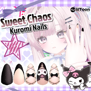 🖤【4 Avatar】ネイルチップ SWEET CHAOS kuromi Nailset 🖤