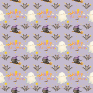 空飛ぶ黒猫とおばけのハロウィン　デジタルペーパー　３色セット