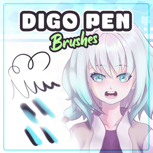 CLIPSTUDIO用 DigoPen Brush for Inking and Shading