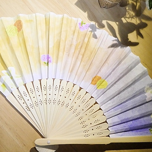 【 ４つの花束 / 4 Flowers series. 】四季折々の初夏の扇を作ってみました。　Japanese-Fan ~4 flowers~. 