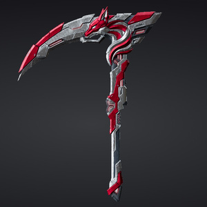 【ハイポリモデル】オリジナル武器・鎌_001/ Hi-poly Original Weapon Scythe 001