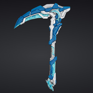【ハイポリモデル】オリジナル武器・鎌_004/ Hi-poly Original Weapon Scythe 004