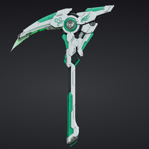 【ハイポリモデル】オリジナル武器・鎌_005/ Hi-poly Original Weapon Scythe 005