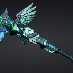 【ハイポリモデル】オリジナル武器・鎌_010/ Hi-poly Original Weapon Scythe 010
