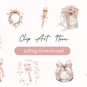 夢見るメイク♡Soft Watercolor Clipart 12itemSet