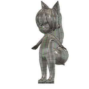 [3Dデータ]けもみみしっぽさん