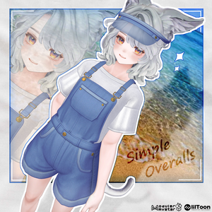 【6アバター対応】シンプルオーバーオール　　　　10月までざっくり30％OFF