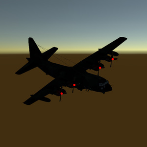 【VRChat想定】（制作支援）AC-130空襲アバターギミック (Ver.Beta)