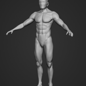 3DCG人体モデル　（ハイポリ・ローポリ）