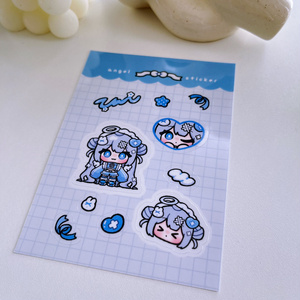 Half-cut clear stickers
