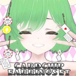 イヤリングセット トランプ＆カジノチップシリーズ第1弾 付け替えも可能！