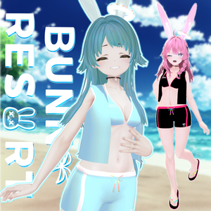 発売記念25%offセール中✨【4アバター対応】BUNNY RESORT Ladies バニー水着【 #VRChat #うドのお店】