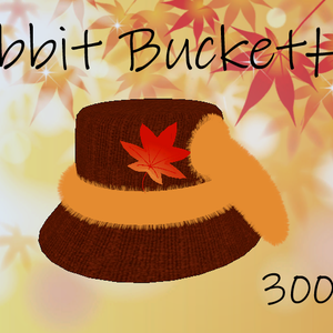 【VRChat想定】うさぎのバケットハット　～Rabbit BucketHut～