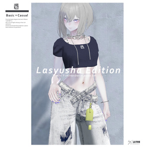 【3D】Mini T-shirts×Denim pants Set (森羅/萌/Grus/Weil/水瀬/ラシューシャ対応)　#LAYON服。＃LAYONコーデ 缩略图 5