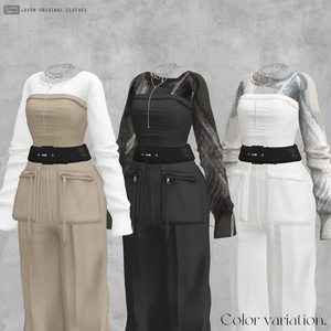 【3D】S.LIGHTLY (森羅/マヌカ/萌/ラシューシャ/桔梗/Lapwing セミ対応) #LAYON服。＃LAYONコーデ 缩略图 9