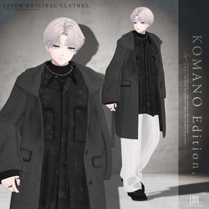 【3D】WHITE DUSK =HOMME= (水瀬/狛乃/ラシューシャ対応) #LAYON服 ＃LAYONコーデ 缩略图 5