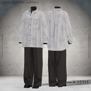 【3D】WHITE DUSK =HOMME= (水瀬/狛乃/ラシューシャ対応) #LAYON服 ＃LAYONコーデ 缩略图 3