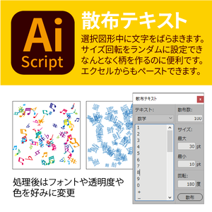 散布テキスト(Text_Scatter)
