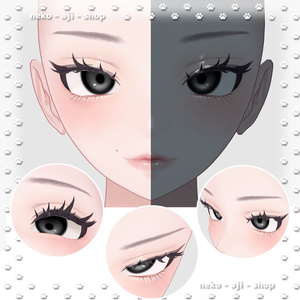 【LUMINA/ルミナ対応】Eyes texture + Makeup texture + Face Blendshape + Face Animation🩶004 缩略图 3
